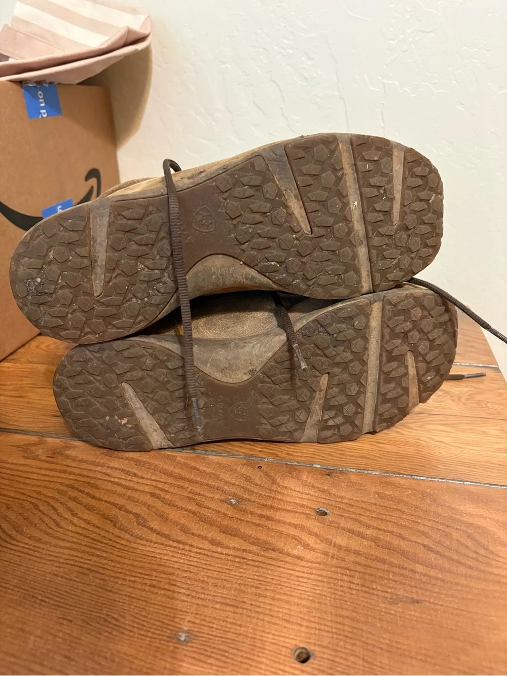 Ariat spitfire Brown Leather Slip-On Moccasin Loafers